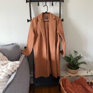 Zara Camel Wool Blend Coat, No Liner